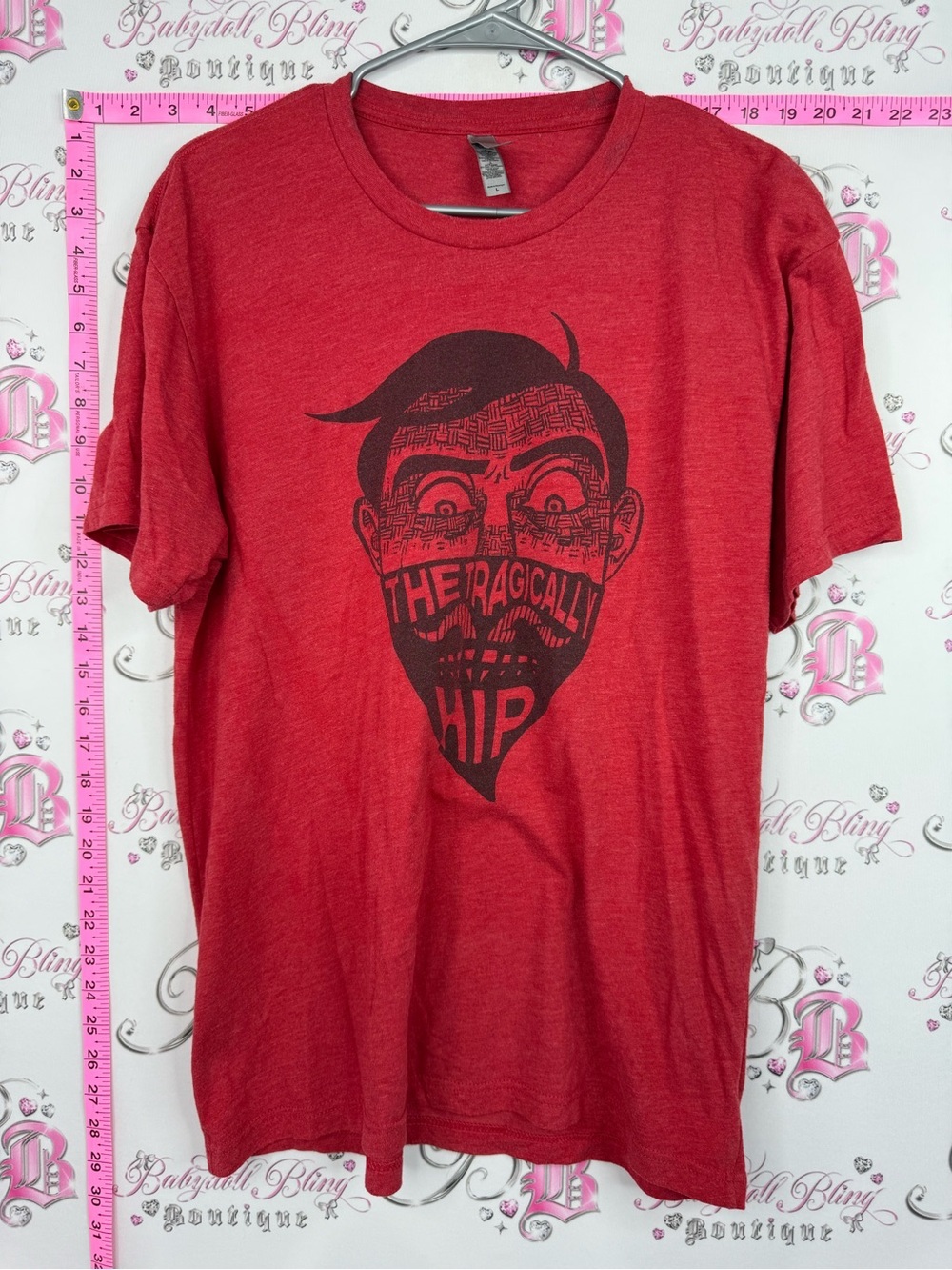 Next Level Apparel Red Short-Sleeve The Tragically Hip Graphic Tee